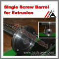 Large capacity barrel screw for extruing machine